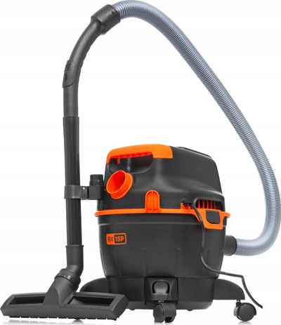 Правосмукалка електрична Holzmann BXVC15PE, 15L, црна/портокалова