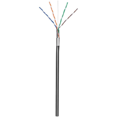 Kabëll rrjeti Techly Cat5e F UTP Solid, 305m, CCA, i zi