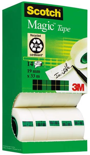 Shirit ngjitës 3M SCOTCH 810, 19 mm x 33 m, 14 copë