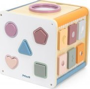 Kub aktivitetesh PolarB Viga Toys, lodër edukative 8 në 1, shumëngjyrëshe