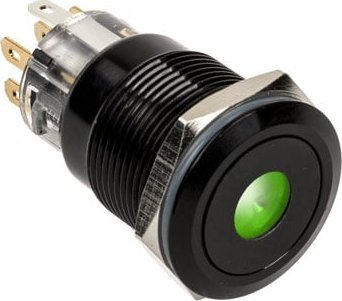 Buton antivandal DimasTech Blackline Dot, 19mm, RGB, i zi
