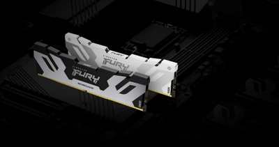 RAM Kingston FURY Renegade, 16GB, DDR5, 6400MT/s, CL32, ngjyrë argjendtë/e bardhë