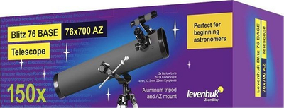 Teleskop Levenhuk Blitz 76 BASE, 76x700 AZ, 150x zmadhim, i zi