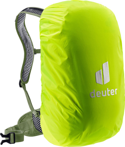 Çantë shpine Deuter Race Air 10, 10L, sistem ventilimi Aircomfort, jeshile mineral
