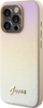 Futrollë telefoni Guess Saffiano Iridescent Script për iPhone 15 Pro, 6.1", gold