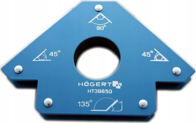 Kënd magnetik çeliku Hogert HT3B650, 34 kg, 45° 90° 135°, blu