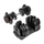Hantel rregullues REBEL ACTIVE, 40kg, bazë mbajtëse, i zi