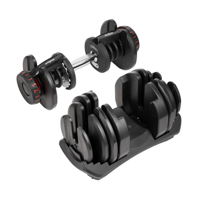 Hantel rregullues REBEL ACTIVE, 40kg, bazë mbajtëse, i zi
