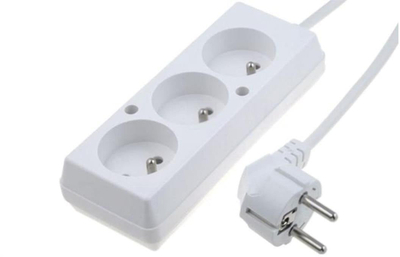 Zgjatës elektrik PS-370, 3 dalje, kabllo 5m, i bardhë