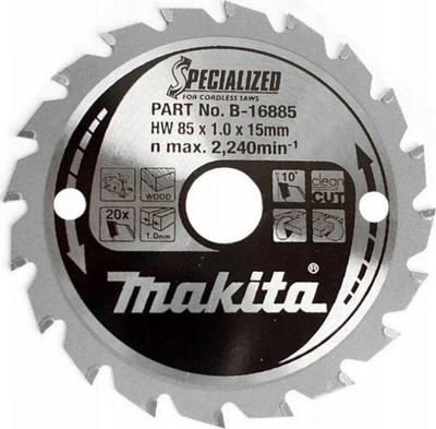 Teh sharre Makita, 85x15x20mm