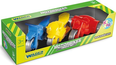 Set lodrash Wader Lid Cars Motorcycles 60026, 3 makina, shumëngjyrëshe