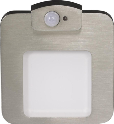 Dritë murale LED Zamel Moza PT 01-216-27, 14V DC, me sensor lëvizje, inox