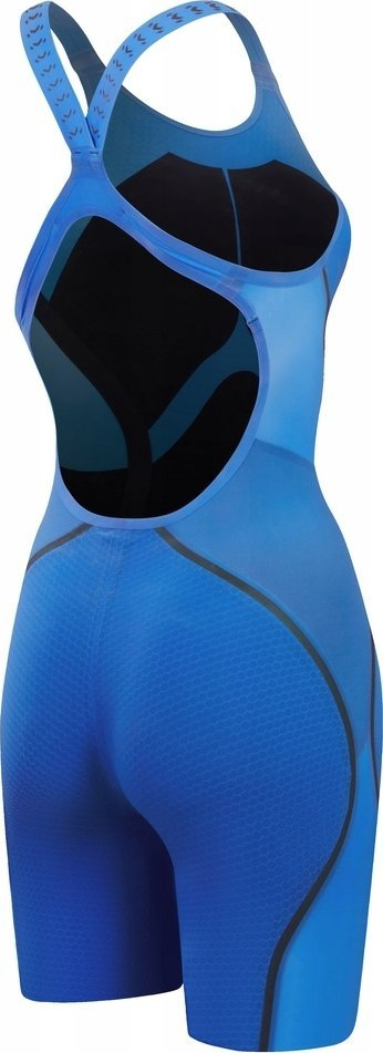 Kostum gare noti Speedo Fastskin LZR Pure Intent 2.0 Openback Kneeskin, për goca, i kaltër iridescent