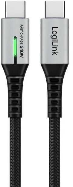 Kabllo USB C LogiLink USB 3.2 Gen2x2, 20 Gbps, 240W, i zi