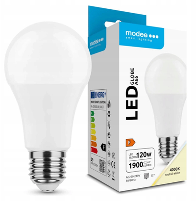 Llambë LED V-TAC A65, 18.5W, E27, 4000K, 1900 lm