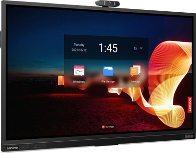 Monitor interaktiv Lenovo ThinkVision T75, 75", 4K Ultra HD, me prekje, i zi