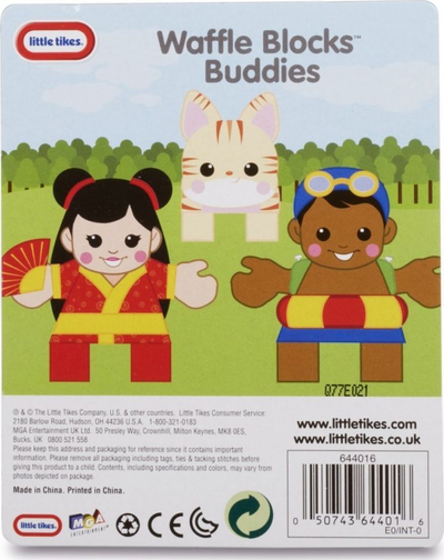 Lodër figurë Little Tikes Waffle Blocks Buddies, për kalamaj, e kuqe