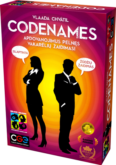 Lojë me shoqni Brain Games Codenames LT, për të rritur, lituanisht