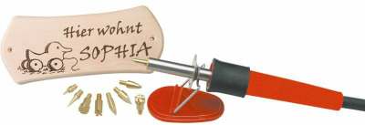 Set hekur për djegie druri Rico Woodburning Iron, 9 maja, shumëngjyrësh