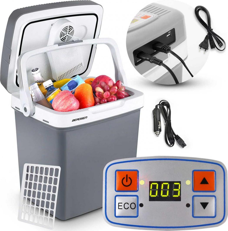 Frigorifer udhëtimi Berdsen Icemax, 26L, 12V/ 230V, gri
