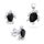 Set aksesorё Brilio Silver Turtle SET233WBC, vathё + varёse