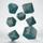 Set zare Q-Workshop Viking Modern Mjolnir, 7 zare, plastike, blu me argjend
