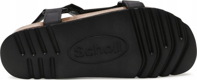 Sandale SCHOLL Heaven Ad F23009, lëkurë nubuck, të zeza