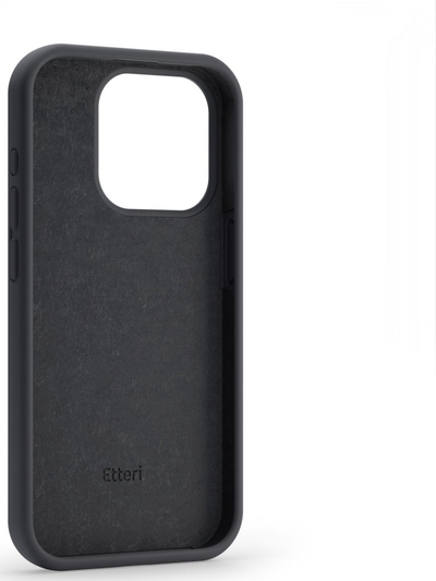 Mbështjellëse Etteri Silicone Case, Galaxy A14, e zezë