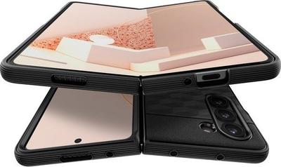 Mbrojtëse telefoni Caseology për Samsung Galaxy Z Fold5 Parallax, matte, e zezë