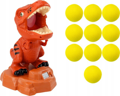 Lodër arcade me dinozaur qitës, set me armë dhe toptha, shumëngjyrëshe