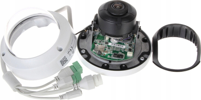 Kamerë dome IP Hikvision DS-2CD2123G2-IS, 2MP, me lentë 2.8mm, e bardhë