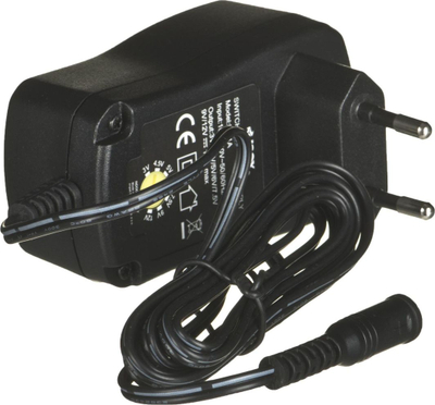 Универзален адаптер за енергија iBOX IZU1A, 12 W, 12 V 1 A, црн
