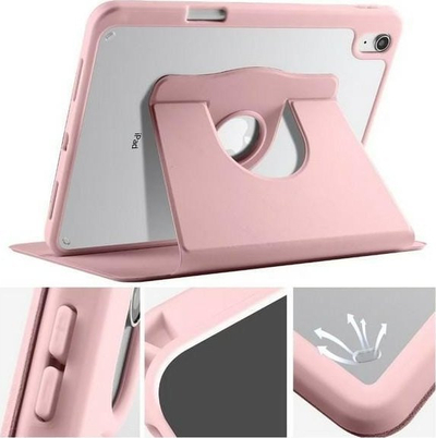 Заштитна маска за таблет Apple iPad Air 13 2024, со држач, TPU, светло розова
