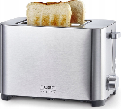 Toaster Caso CAS 1917 T2, 2 vrima, çelik inox, ngjyrë argjendi