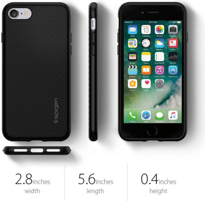 Mbrojtëse Etui Liquid Air për IPhone 7/8, e zezë