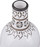 Vazo dekorative Beliani ANKON, stoneware, 25 cm, e bardhë