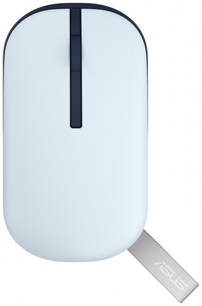 Безжичен глушец ASUS Marshmallow MD100, 1600 DPI, оптички, светлосив