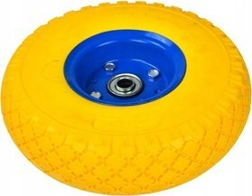 Rrotë gome për karrocë dore GEKO, 260x70mm, bosht 16mm, e zezë