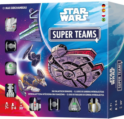 Lojë tavoline Zygomatic Star Wars Super Teams, për familje, në spanjisht, me letra edhe figura