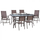 Set Tavolinë + 6 karrige palosëse textilene,"HM11492", kaftë