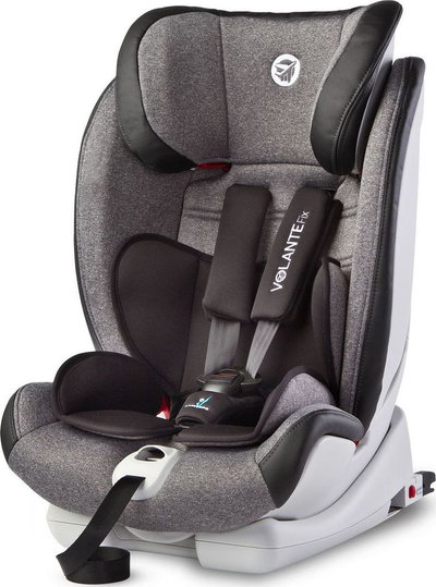 Ulëse makine Caretero Foletik VolanteFix, për fëmijë 9-36 KG, e hirtë