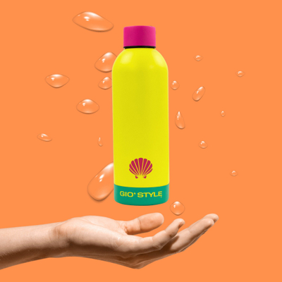 Shishe çeliku FLUO Bottle 0.5L, 500 ml, çelik inox, shumëngjyrëshe