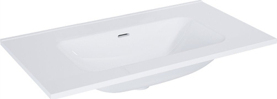 Lavabo qeramike Elita Skappa 80, 80 cm, pa vrimë baterie, e bardhë