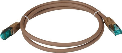 Kabllo rrjeti RJ45 Cat.6A S/FTP, 10m, LSZH, kafe