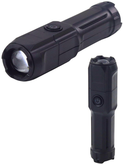 Elektrik dore LED me zmadhim, 3 modalitete ndriçimi, me rimbushje USB, e zezë