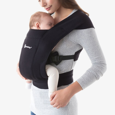 Mbajtëse bebe Ergobaby Embrace, ergonomike, për të porsalindur, e zezë