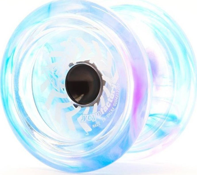 Jojo YoyoFactory Arrow, plastikë polikarbonat, për fillestarë edhe për më të mirët, blu Galaxy