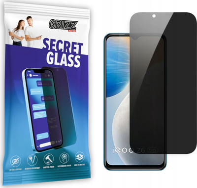 Xham mbrojtës privatësie Grizz SecretGlass për Vivo IQOO Z6, 9H, shumë i pastër në pamje