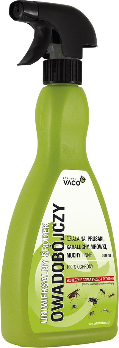 Раствор против инсекти VACO Универзален, за лазачки и летајќи, 500 ml, зелен