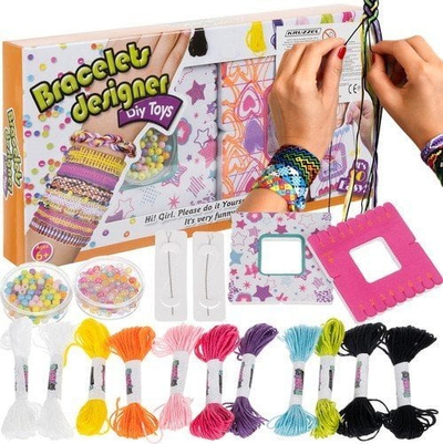 Set për punim byzylykësh Fun Together, komplet kreativ, për fëmijë dhe të rritur, shumëngjyrësh